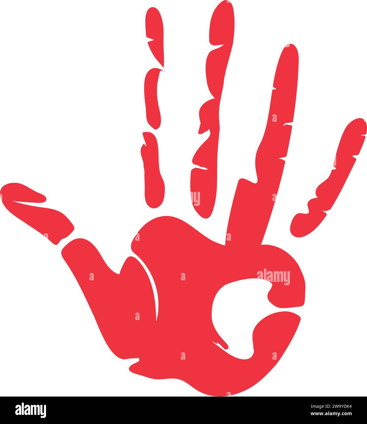 Rotes Handtag-Design Stock Vektor