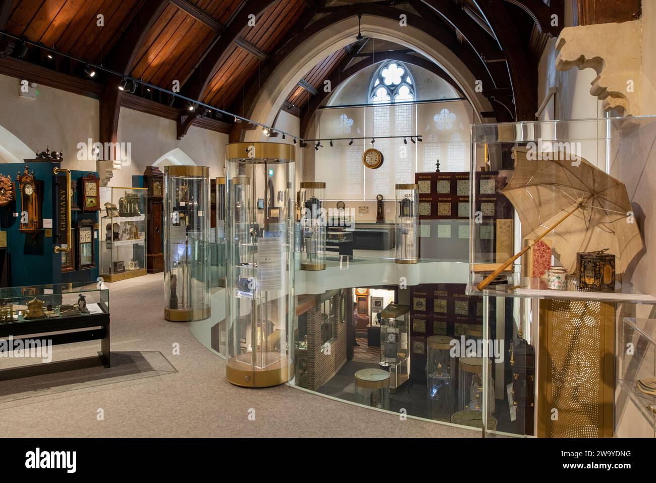 Irland, Munster, Waterford, Greyfriars Road, Irish Museum of Time, Innenraum, Uhrenanzeige Stockfoto