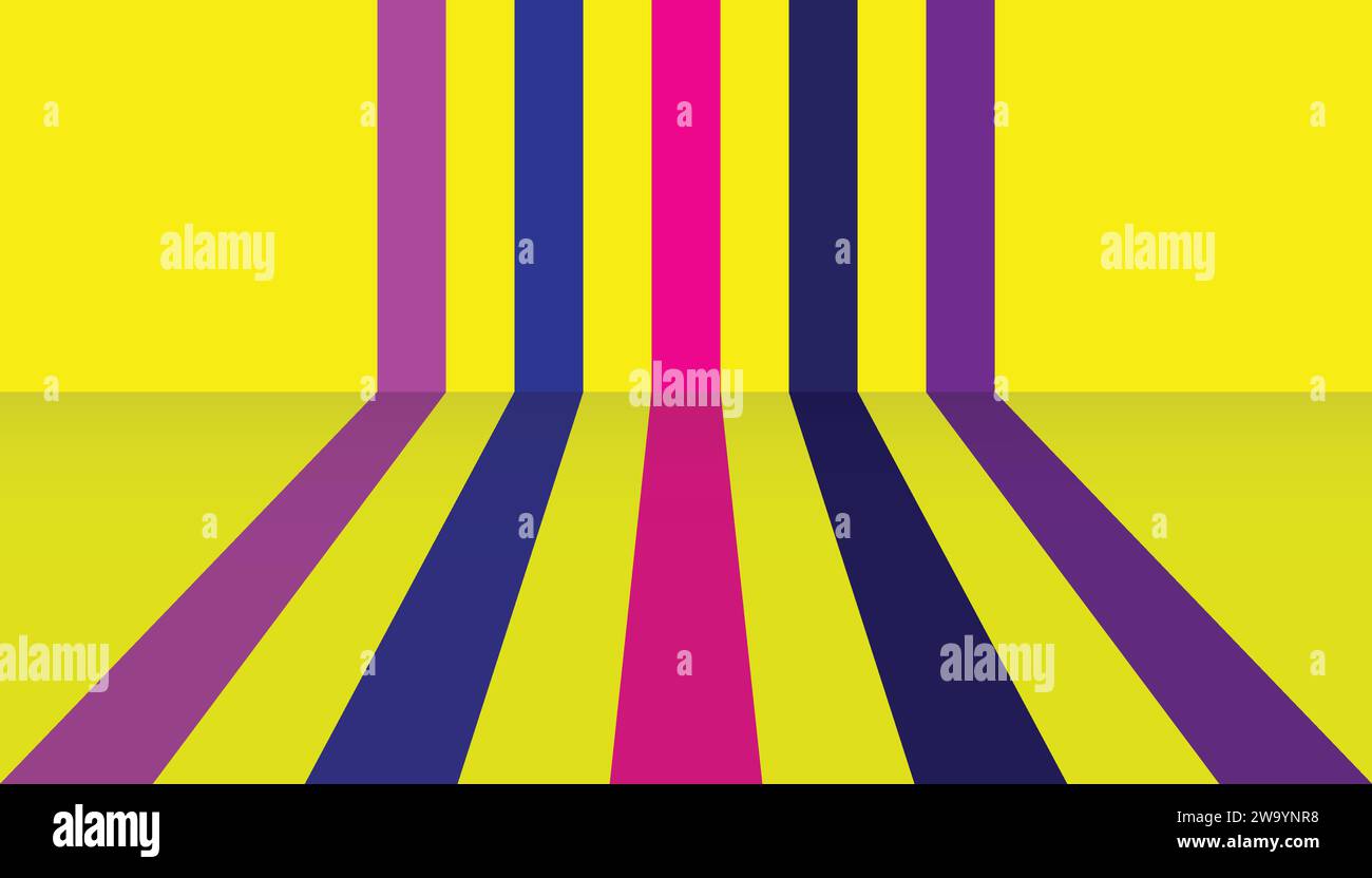 Einfaches, sauberes Hintergrunddesign mit perspektivischer Linie. Stock Vektor