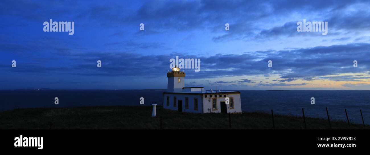 Duncansby Head Lighthouse, Duncansby Head, Caithness, Schottland, Großbritannien Stockfoto