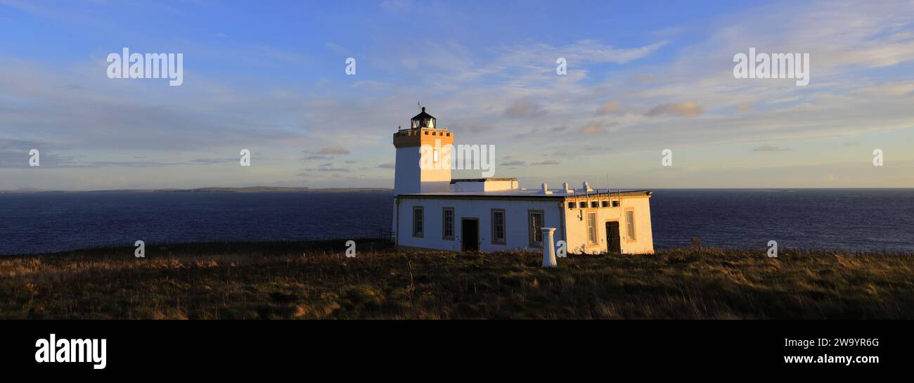 Duncansby Head Lighthouse, Duncansby Head, Caithness, Schottland, Großbritannien Stockfoto