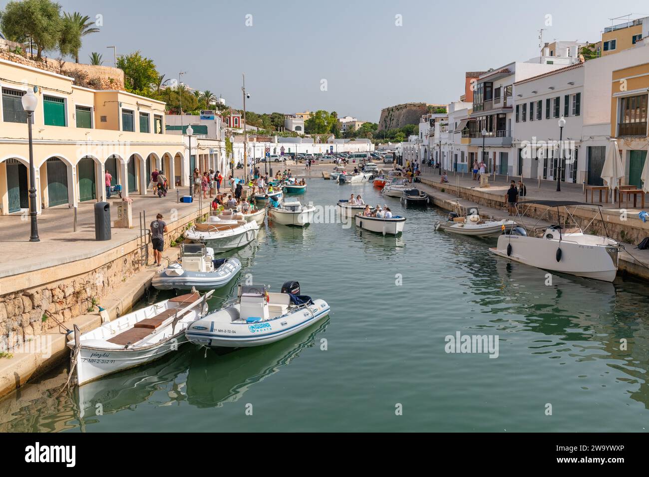 Hafen Von Ciutadella Menorca Menorca Spanien Stockfoto