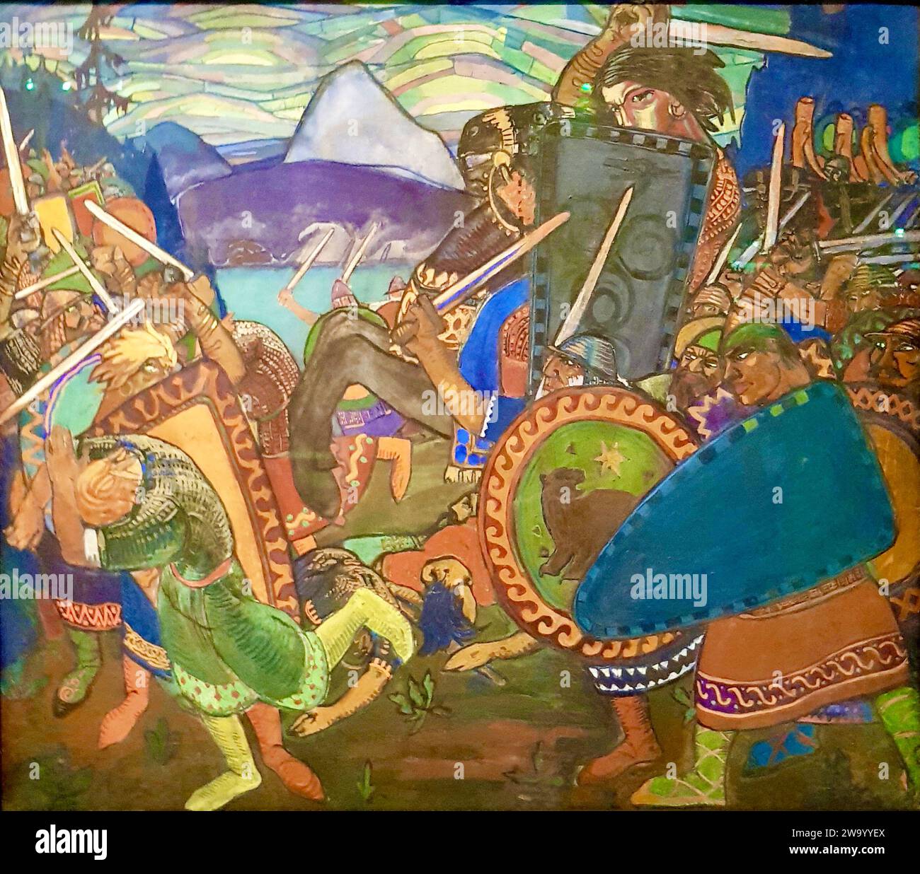 Nikolai Triik - Schlacht - 1910 Stockfoto