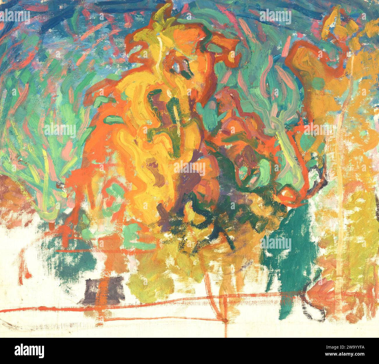 Nikolai Triik - Herbstbäume Stockfoto