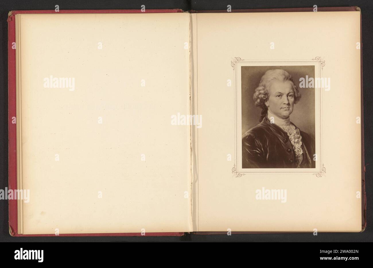 Fotoreproduktie van een PortraT van Gotthold Ephraim Lessing, Friedrich Bruckmann (evtl.), nach Carl Jaeger, ca. 1868 - in oder vor 1878 fotografische Unterstützung Albumenseiten, Dichter, Autor Stockfoto