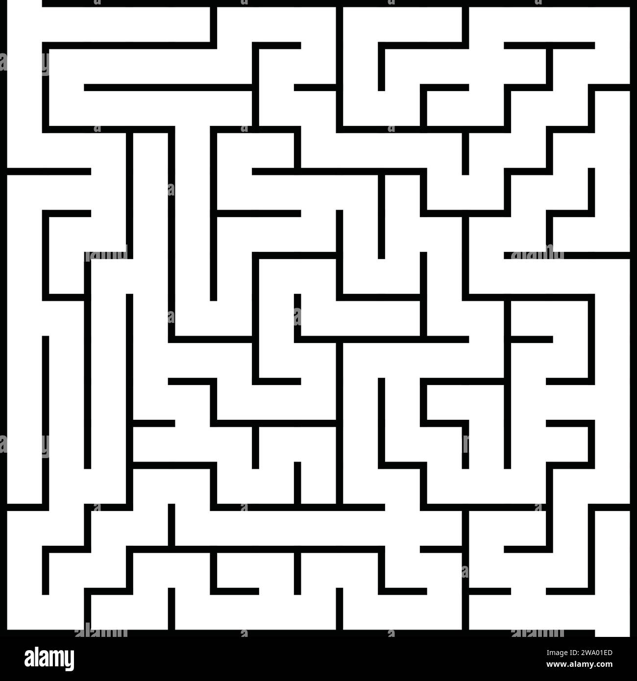 Ein Set von vier rechteckigen Labyrinthen Stock Vektor