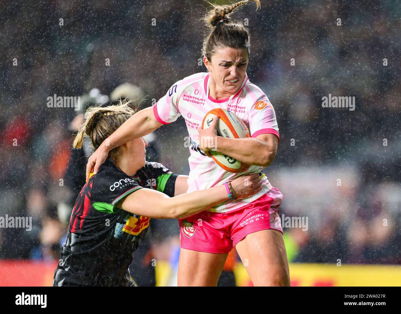 LONDON, VEREINIGTES KÖNIGREICH. 30. Dezember 2023. Rachel Lund von Gloucester Hartpury wird am Samstag, den 30. Dezember 2023, im Twickenham Stadium beim Big Game 15 von Harlequins Women vs Gloucester Hartpury Women RFC - Premier15 gespielt. LONDON ENGLAND. Quelle: Taka G Wu/Alamy Live News Stockfoto