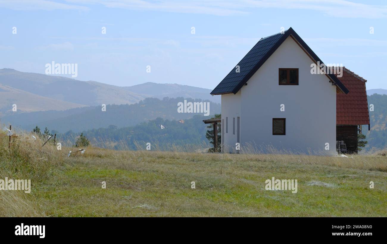 Neues Haus in Zlatibor, Serbien Stockfoto