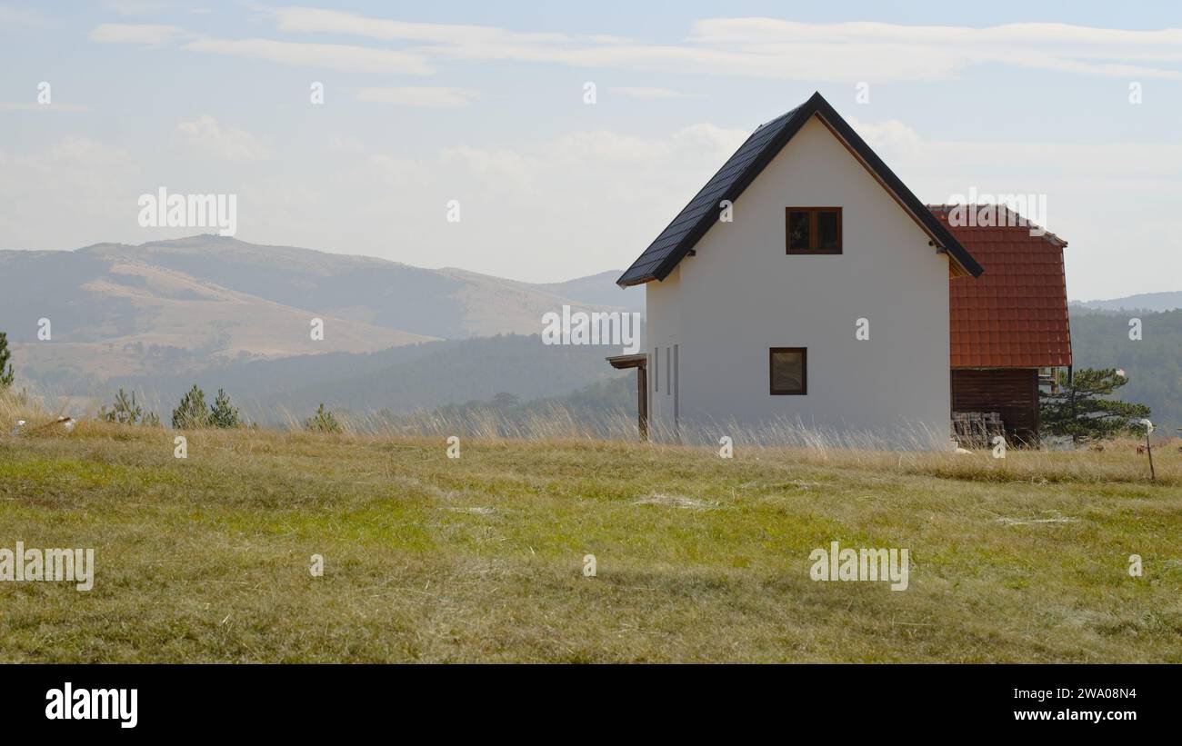 Neues Haus in Zlatibor, Serbien Stockfoto