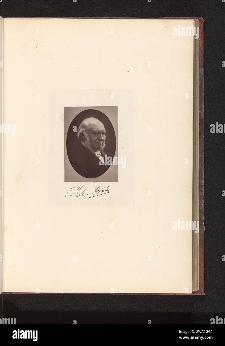 Portret van Nicolaas Beets, anonym, ca. 1878 - in oder vor 1887 photomechanischen Druckpapieren historische Personen. Schriftsteller, Dichter, Autor Stockfoto