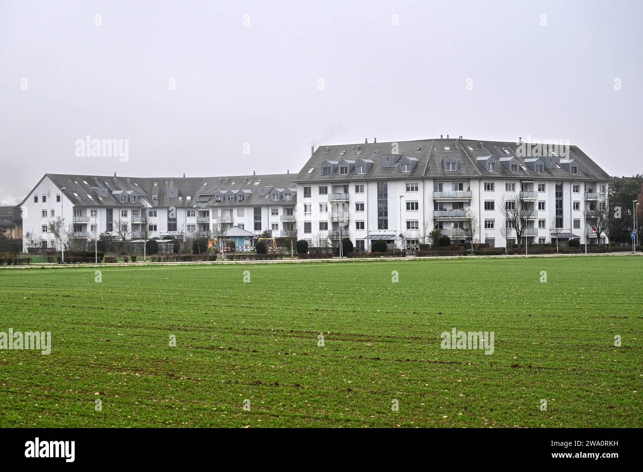 Entwicklung von Wohnblocks Stockfoto