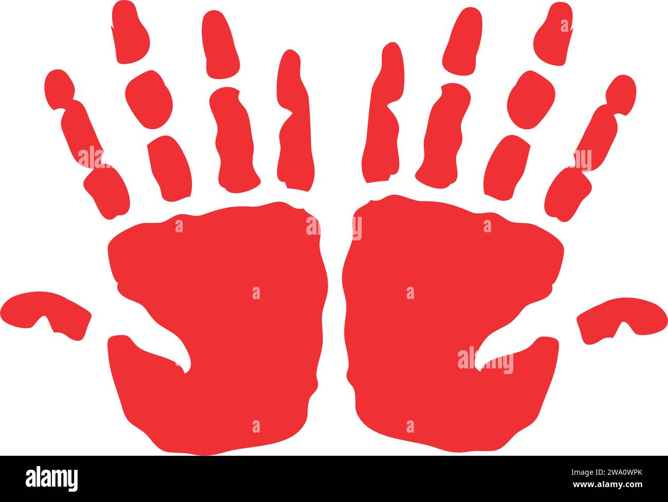 Rotes Handtag-Design Stock Vektor