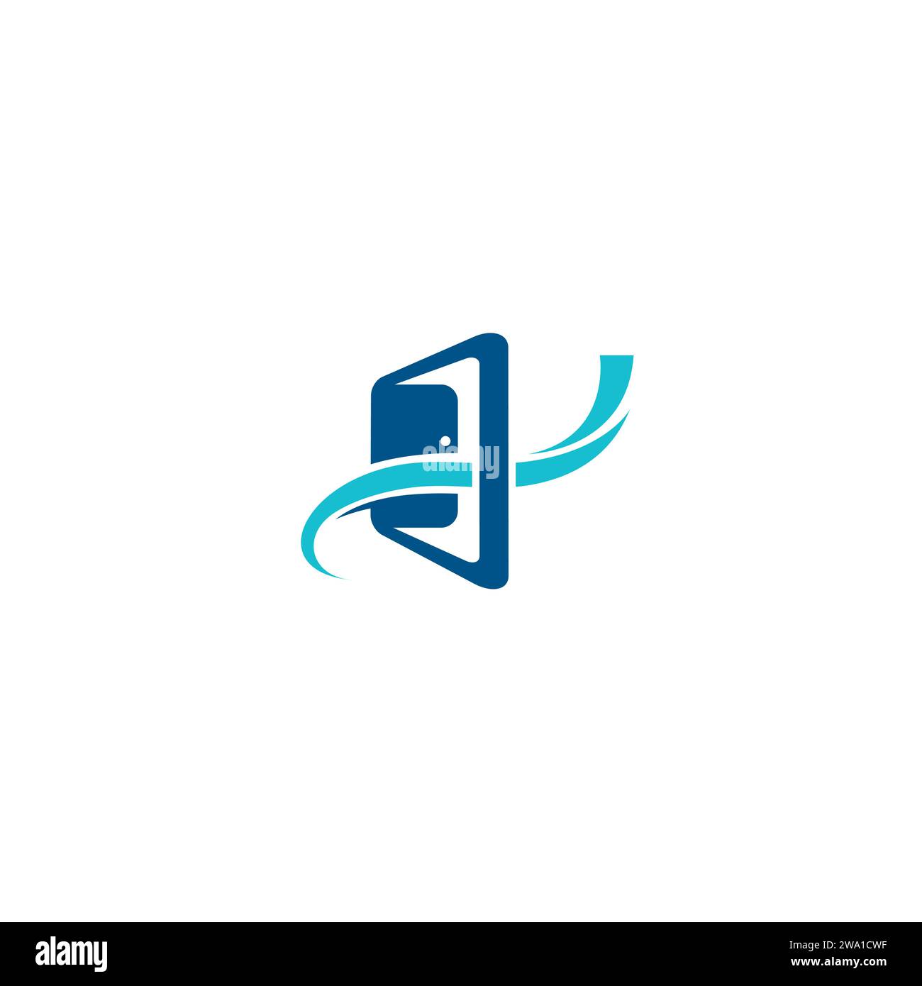 Open Door Logo. Illustration Des Türvektors Stock Vektor