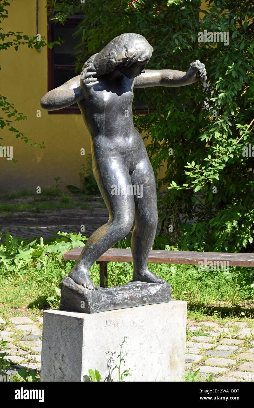Kunstwerke in der Akademie der Schönen Künste Skulpturengarten, Zagreb, Kroatien Stockfoto