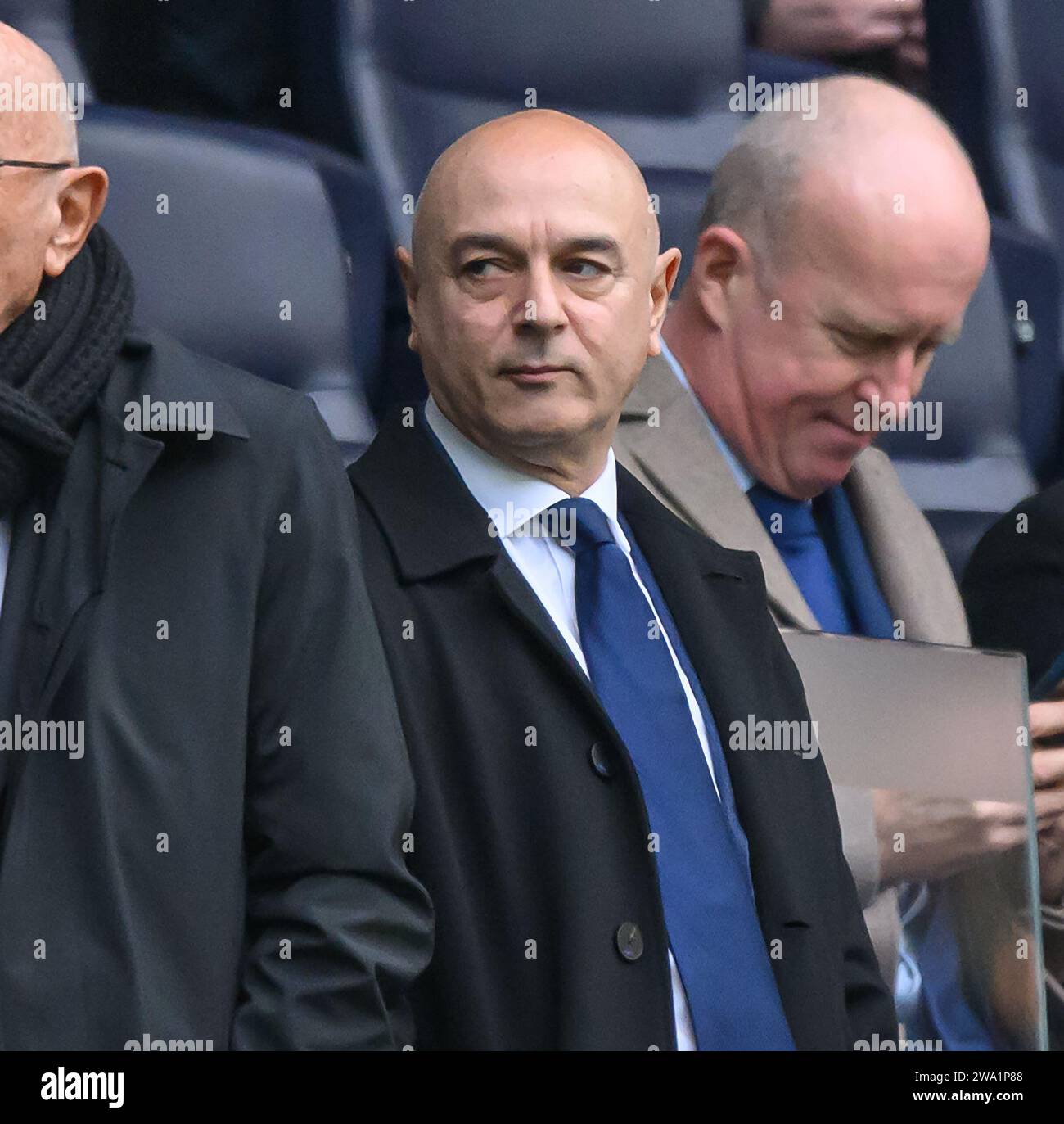 London, Großbritannien. 31. Dezember 2023 - Tottenham Hotspur gegen AFC Bournemouth - Premier League - Tottenham Hotspur Stadium. Tottenham Hotspur Chairman Daniel Levy. Bildnachweis: Mark Pain / Alamy Live News Stockfoto