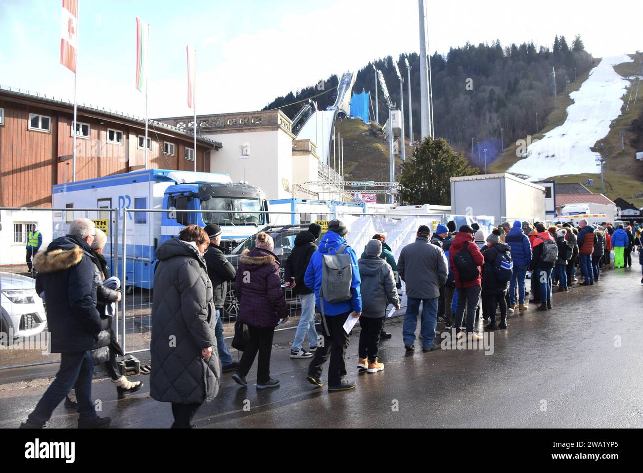 BesucherSrungschanze Garmisch.Partenkirchen 01.01.2025 Skspringen