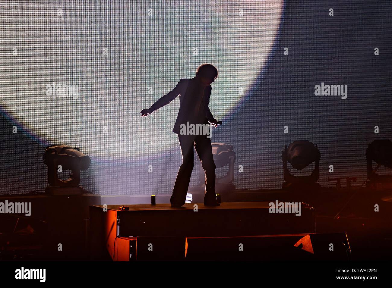 Die legendäre Band Pulp kehrt am 31. Dezember 2023 zu ihrem 30-jährigen Jubiläum nach Edinburgh in Hogmanay 2023 zurück, geleitet von Jarvis Cocker. © Chantal Guevara. Alle Rechte vorbehalten. Stockfoto