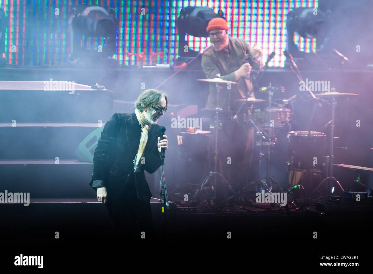 Die legendäre Band Pulp kehrt am 31. Dezember 2023 zu ihrem 30-jährigen Jubiläum nach Edinburgh in Hogmanay 2023 zurück, geleitet von Jarvis Cocker. © Chantal Guevara. Alle Rechte vorbehalten. Stockfoto
