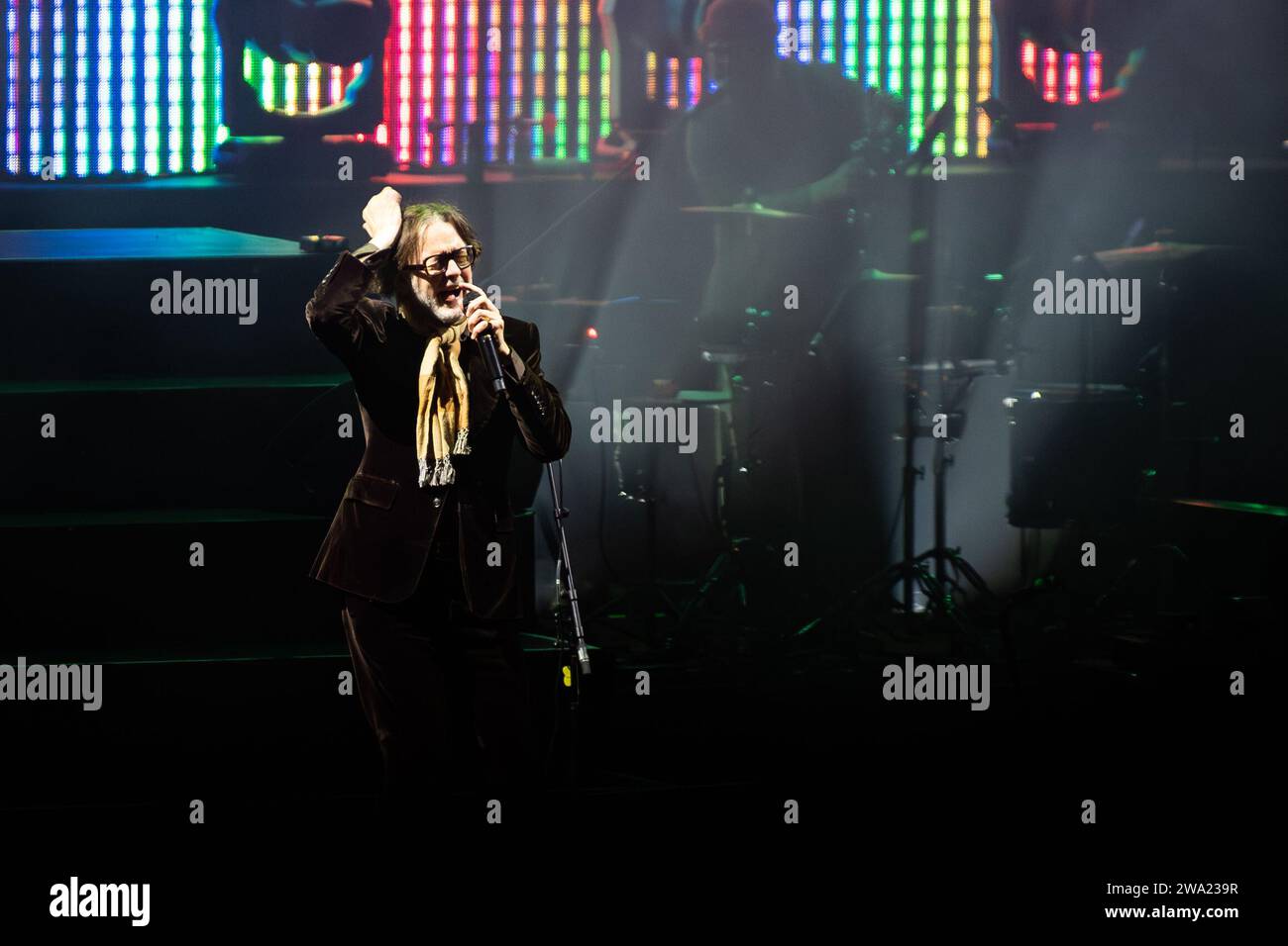 Die legendäre Band Pulp kehrt am 31. Dezember 2023 zu ihrem 30-jährigen Jubiläum nach Edinburgh in Hogmanay 2023 zurück, geleitet von Jarvis Cocker. © Chantal Guevara. Alle Rechte vorbehalten. Stockfoto