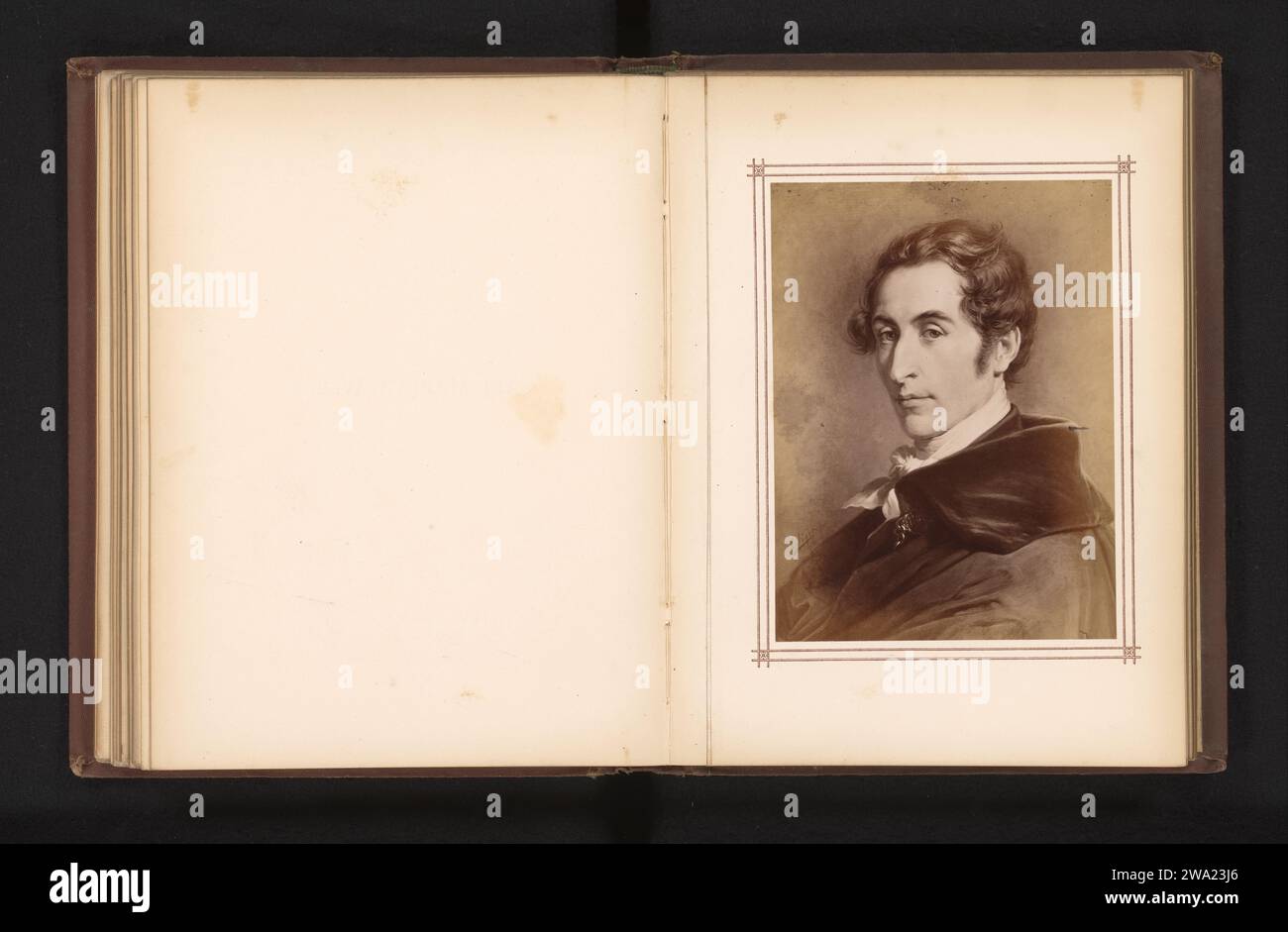 Fotoproduktion eines Porträts von Carl Maria von Weber von Carl Jaeger, Anonym, nach Carl Jaeger, um 1865 - um 1875 fotografische Trägeralbumendruckkomponisten Stockfoto