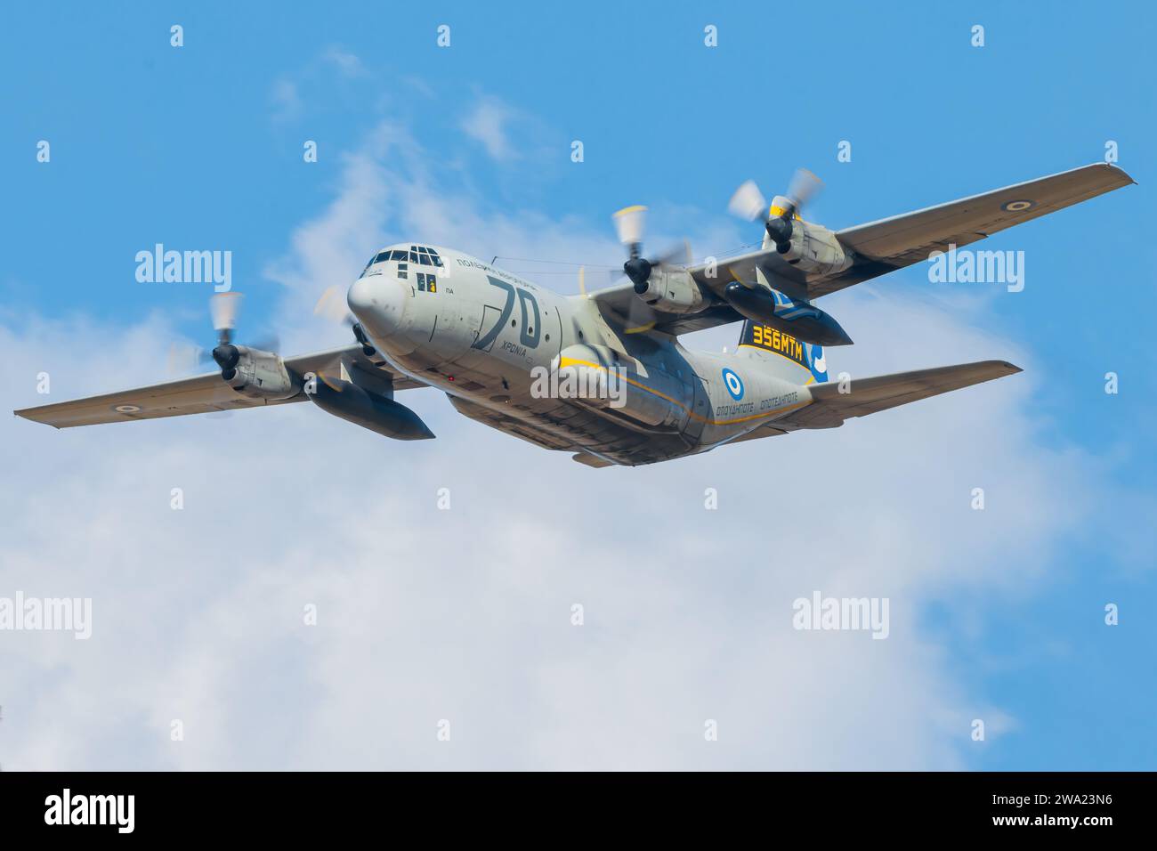 Lockheed C-130H Hercules aus Griechenland - Air Force in Tanagra Stockfoto