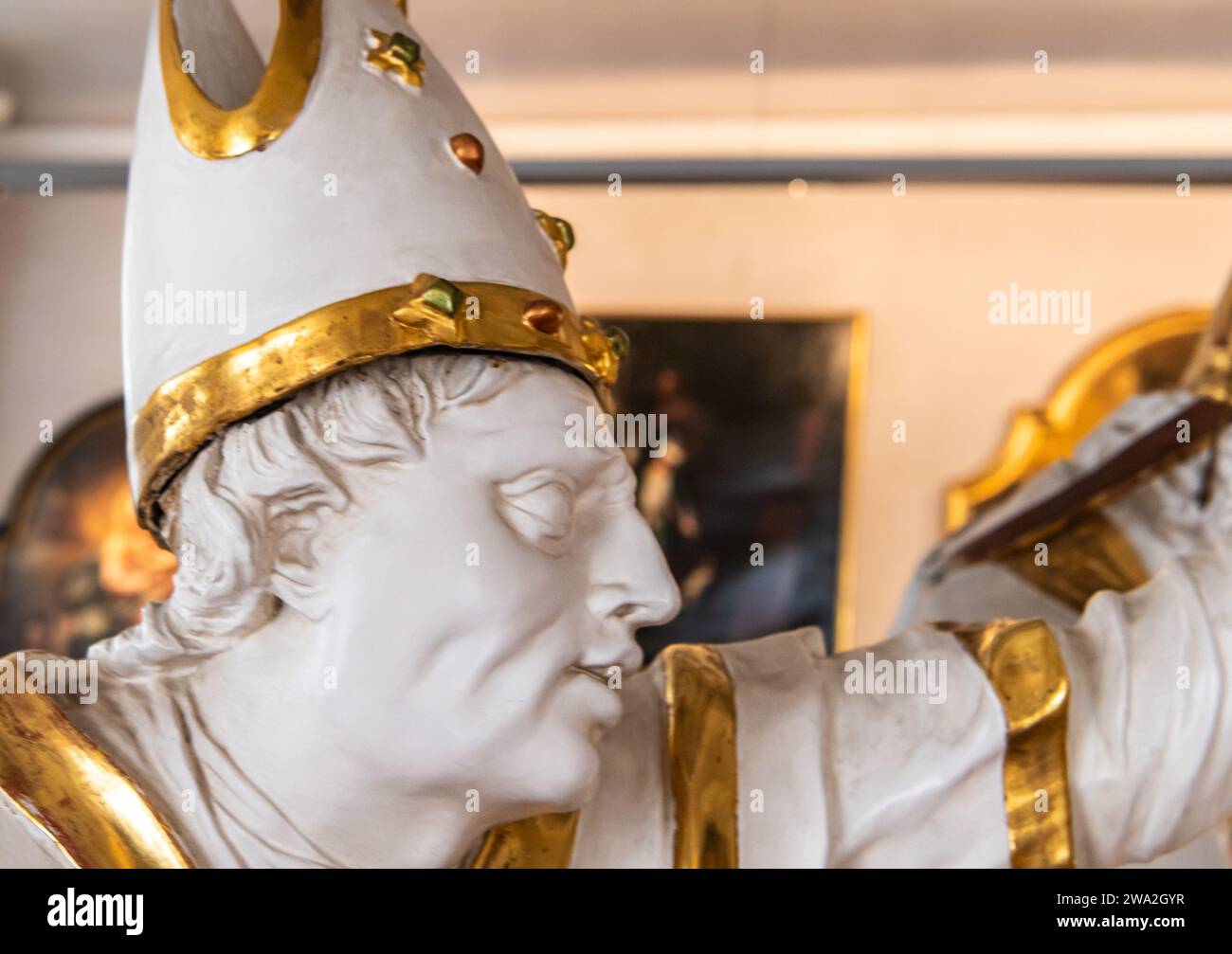Renaissance-Kunst Details Ausstellung, Palast der Fürstbischöfe, Diözesanmuseum Brixen, Südtirol, Italien, 12. Juni 2023 Stockfoto