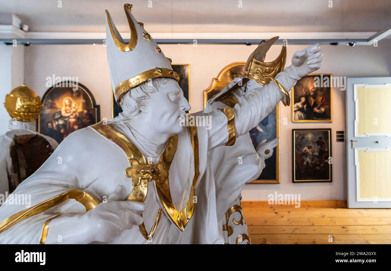 Renaissance-Kunst Details Ausstellung, Palast der Fürstbischöfe, Diözesanmuseum Brixen, Südtirol, Italien, 12. Juni 2023 Stockfoto