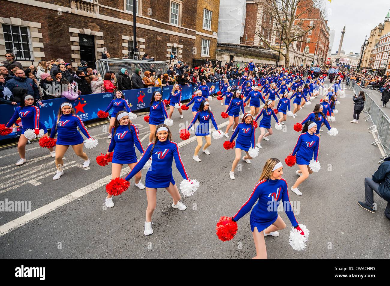 London, Großbritannien. Januar 2024. Die Londoner Neujahrsparade ist der Beginn des neuen Jahres 2024. Guy Bell/Alamy Live News Stockfoto