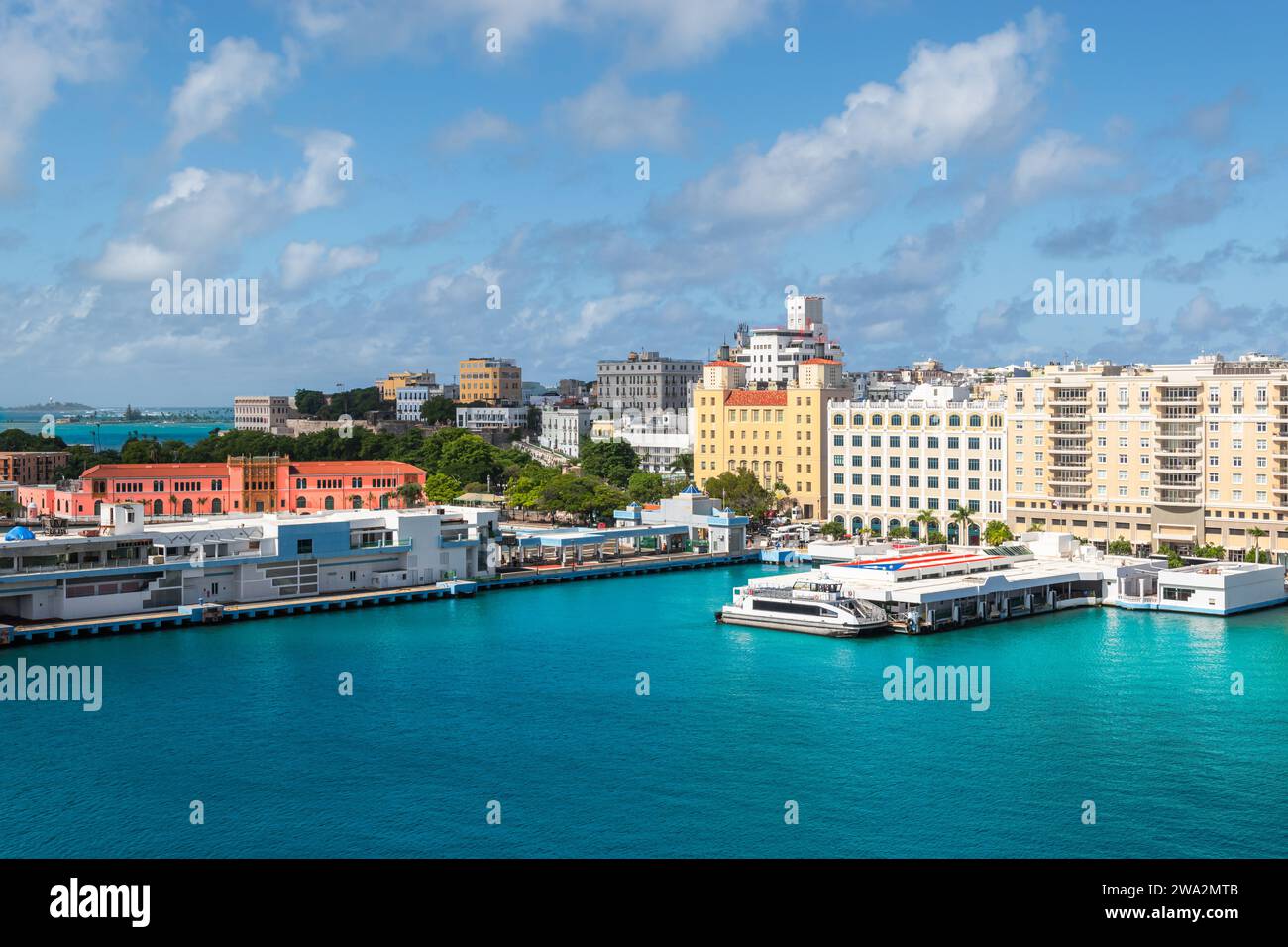 Kreuzfahrtanleger von San Juan, Puerto Rico. Stockfoto