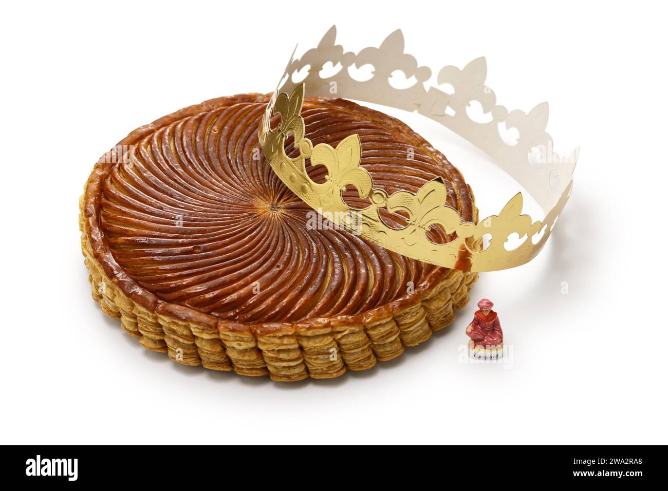 galette des rois, französischer Königskuchen Stockfoto