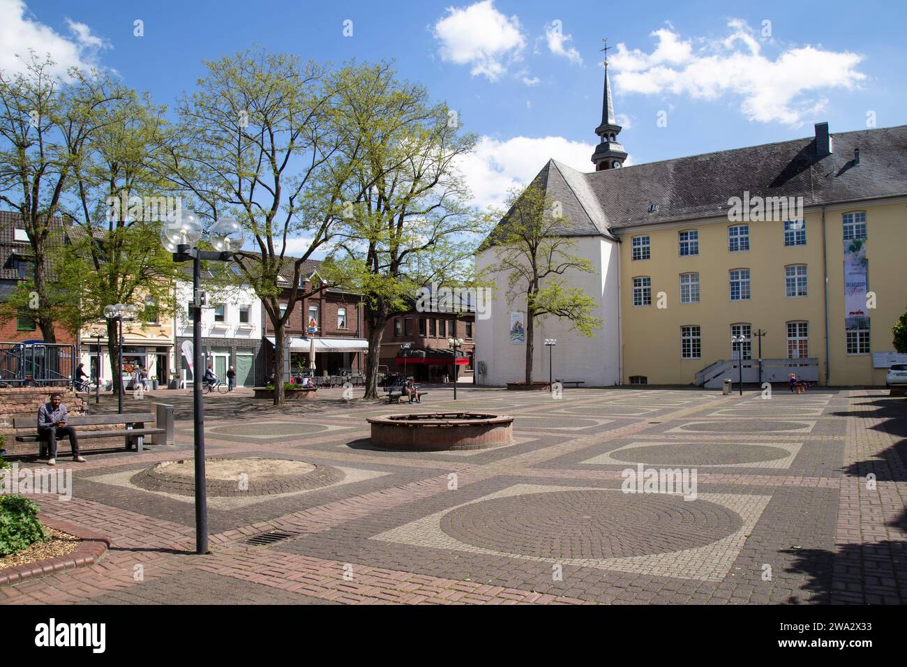 Stadtzentrum von Brüggen in Nordrhein-Westfalen, Deutschland. Stockfoto