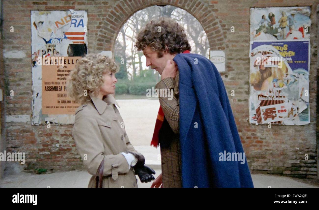 SEHEN SIE SICH JETZT NICHT AN, in 973 britischer Lion-Film mit Julie Christie und Donald Sutherland Stockfoto