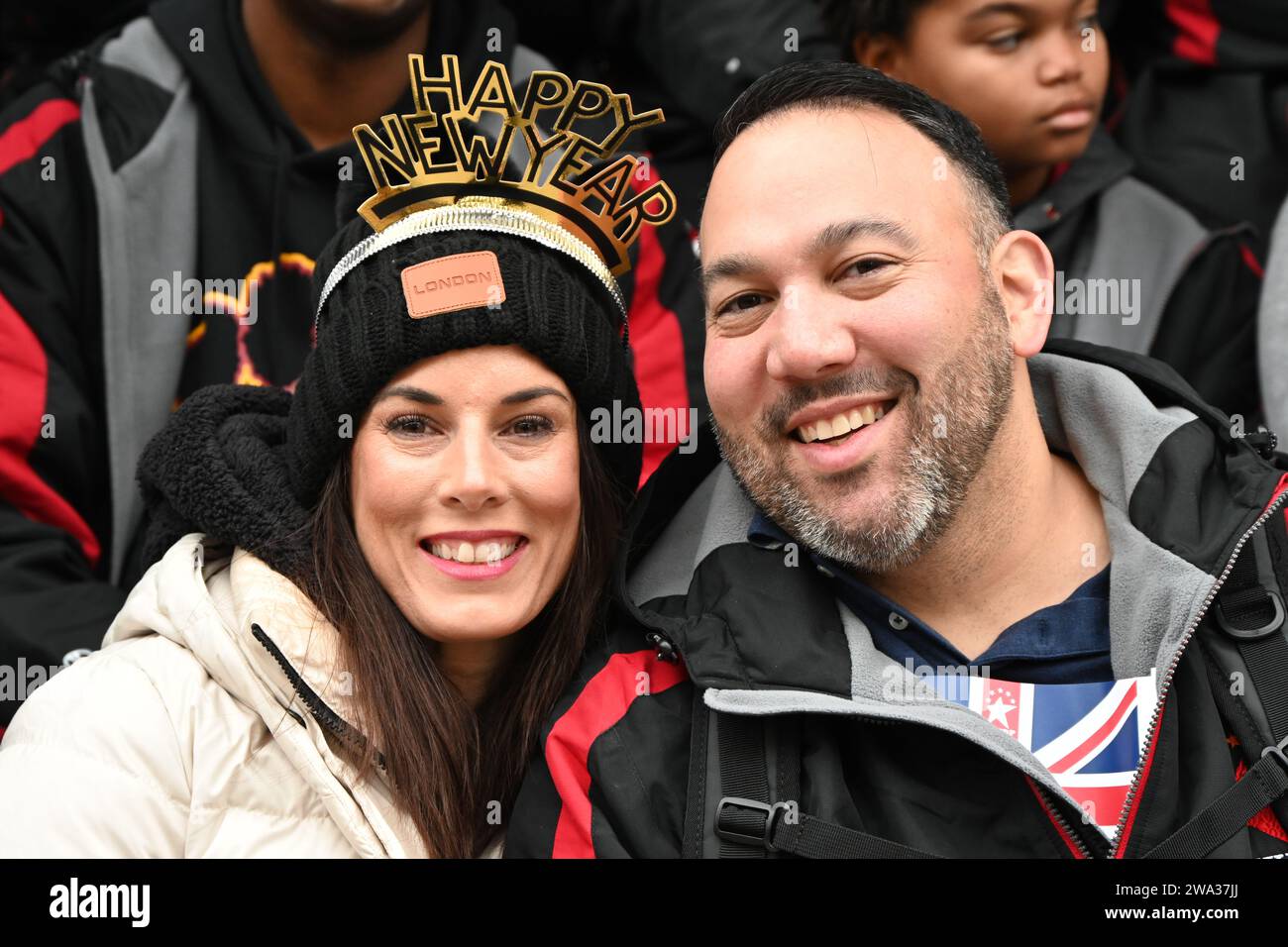 London, Großbritannien. Januar 2024. Londons jährliche Neujahrsparade mit Hunderten von Wagen im Zentrum von london, Großbritannien. Quelle: Siehe Li/Picture Capital/Alamy Live News Stockfoto