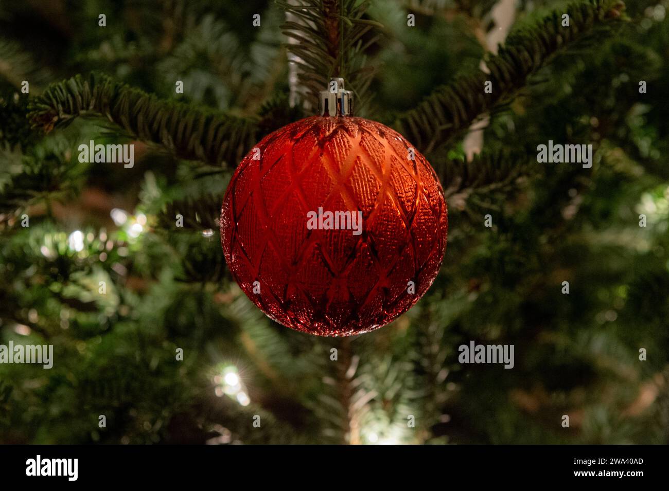 Saisonale Winterweihnachtsdekoration, nicht christlich Stockfoto