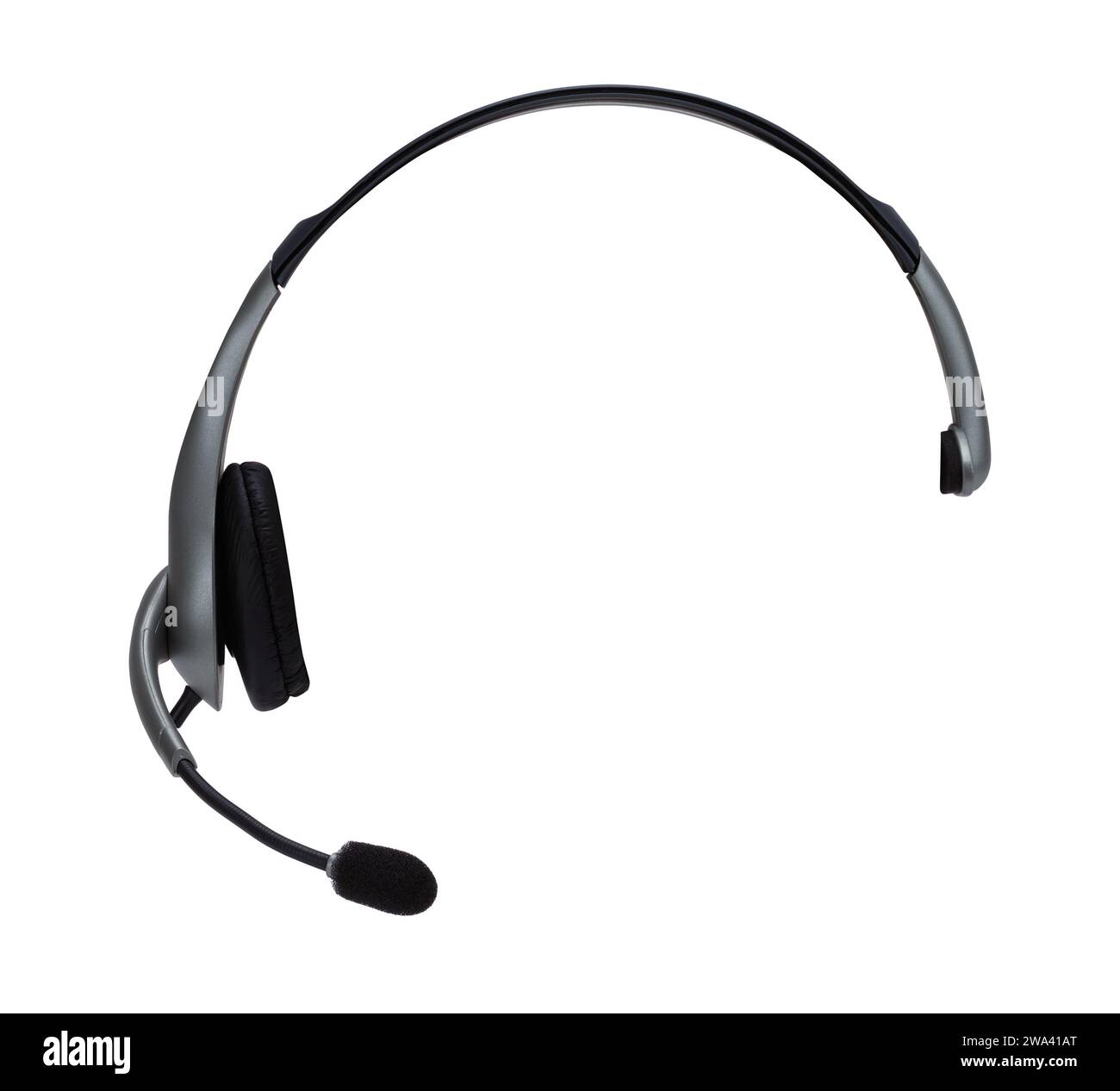 IT-Support Headset Cut Out auf White. Stockfoto