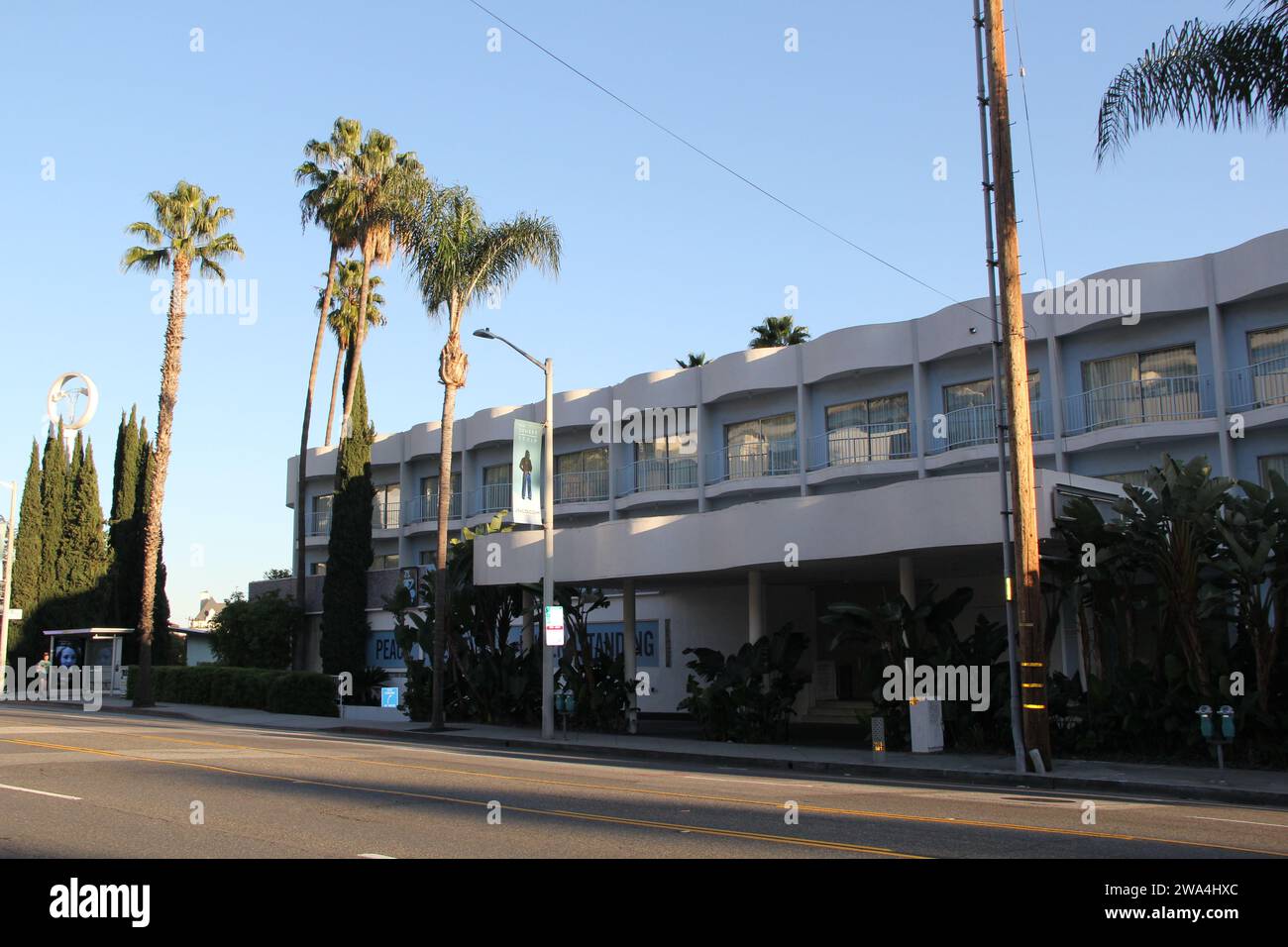 Standard Hotel Sunset Strip Los Angeles Hollywood Geschlossen Stockfoto Stockfoto