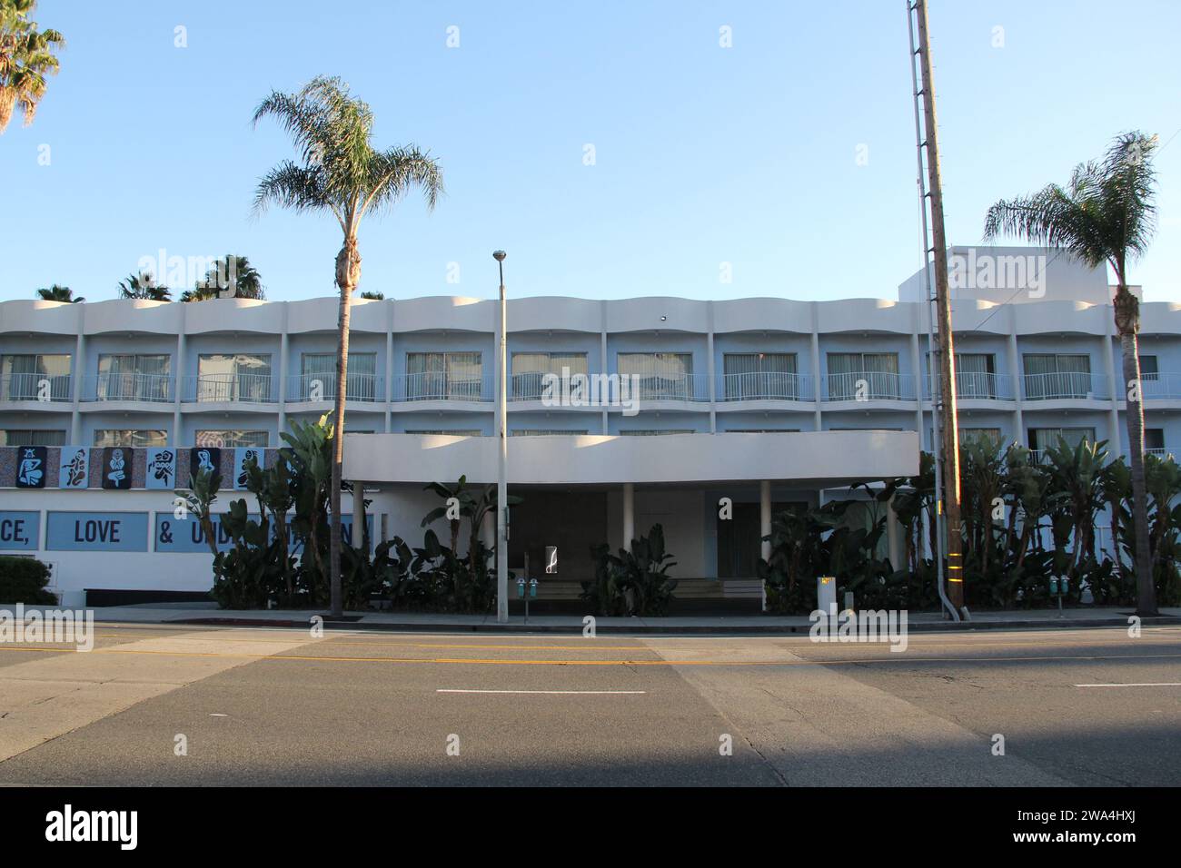 Standard Hotel Sunset Strip Los Angeles Hollywood Geschlossen Stockfoto Stockfoto