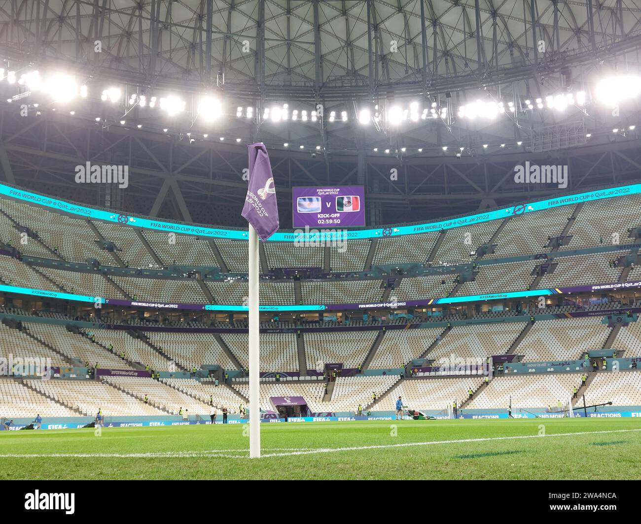 Lusail, Katar. 26. november 2022. Panoramablick auf das Lusail Stadium Stockfoto