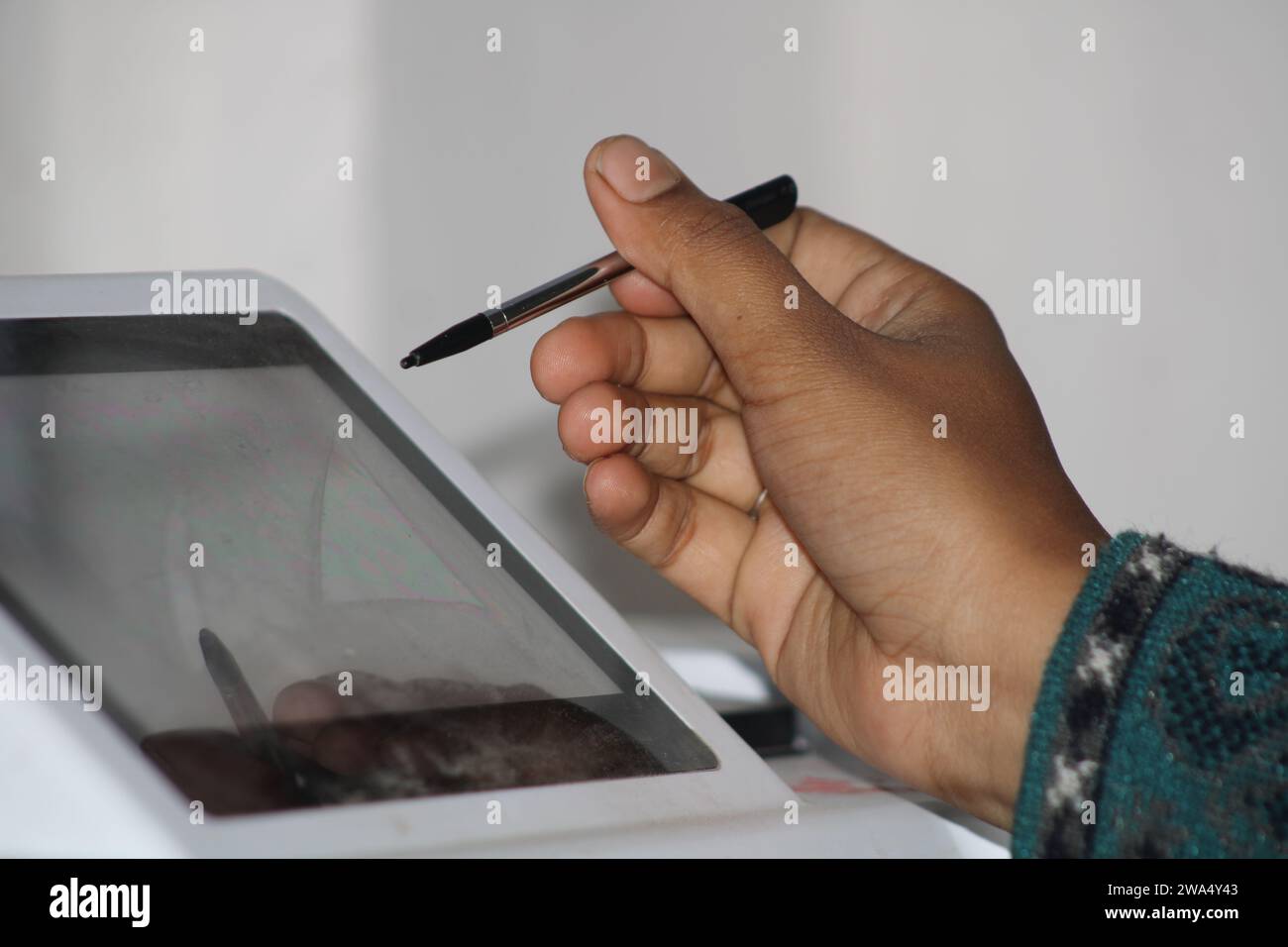 Labor Semi Auto Chemistry Analyzer Pen. Indien Stockfoto
