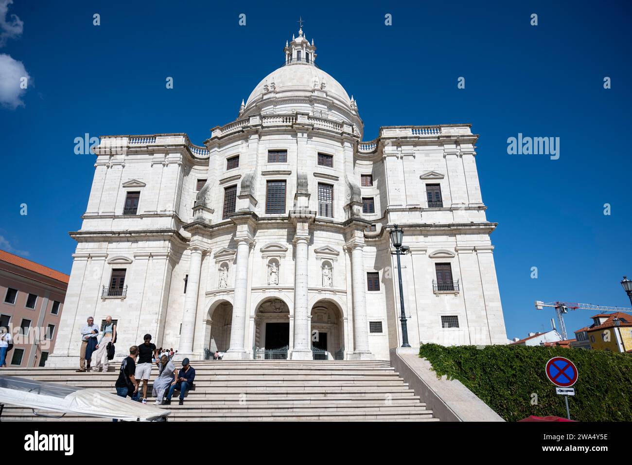 Lissabon Pantheon, Blick auf das Panteao Nacional Gebäude (Santa Engracia Kirche) in der Altstadt Alfama Viertel von Lissabon, Portugal ursprünglich eine Kirche, Stockfoto