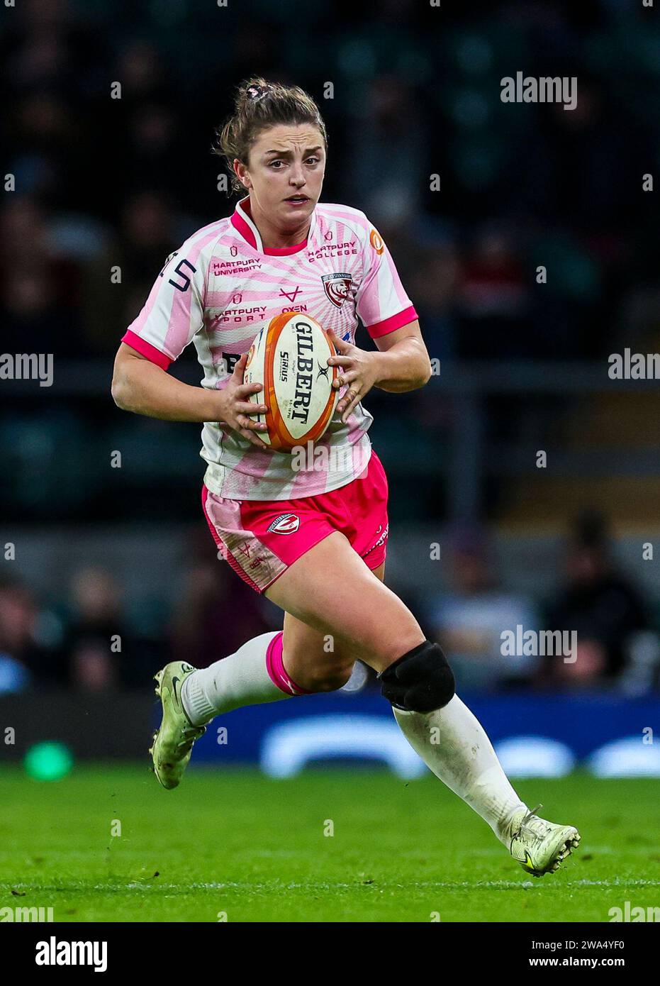 Gloucester-Hartpury's Hannah Jones im Spiel der Allianz Premiership im Twickenham Stadium in London. Bilddatum: Samstag, 30. Dezember 2023. Stockfoto