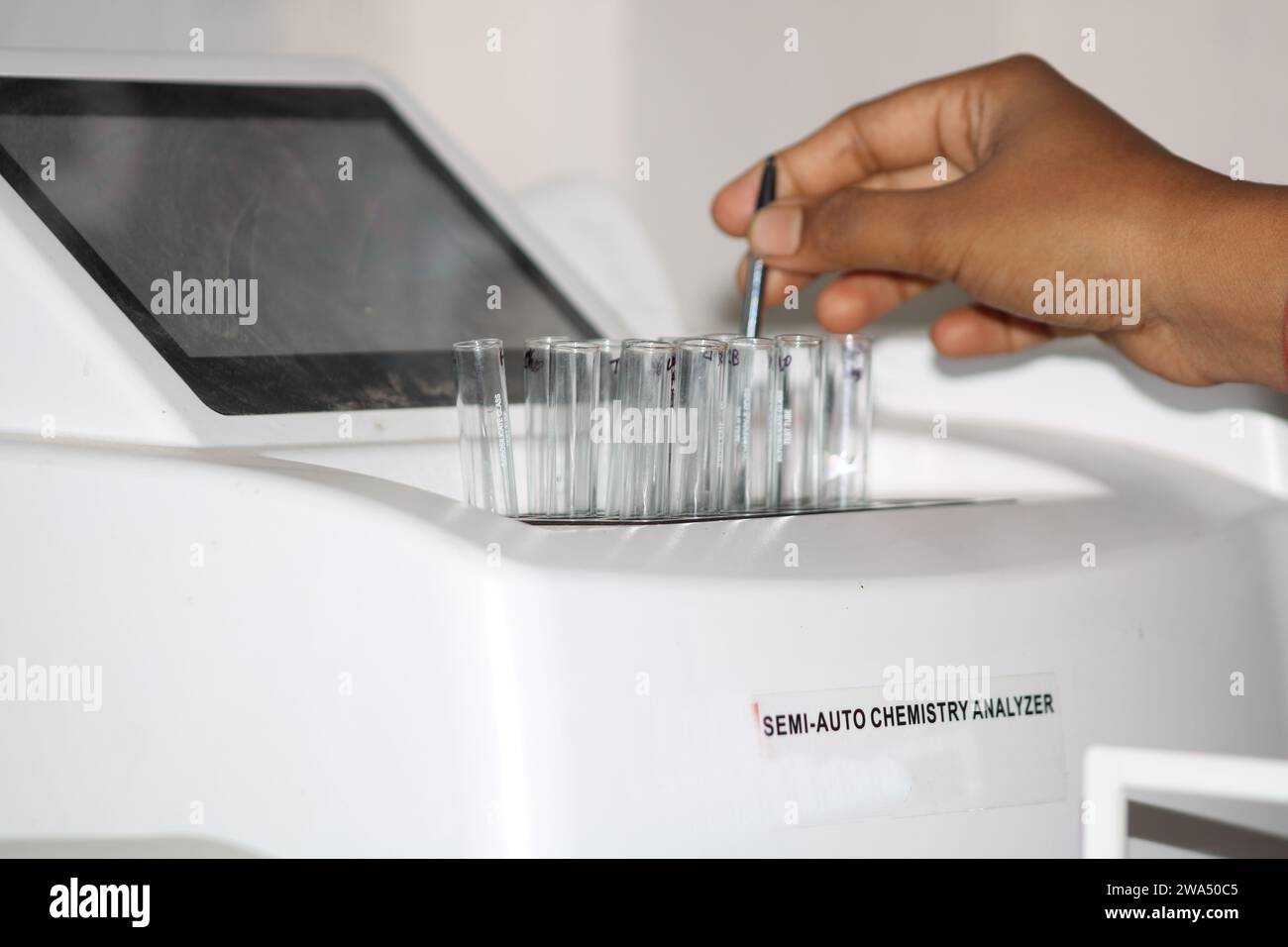Reagenzglas Für Labor. Indien Stockfoto