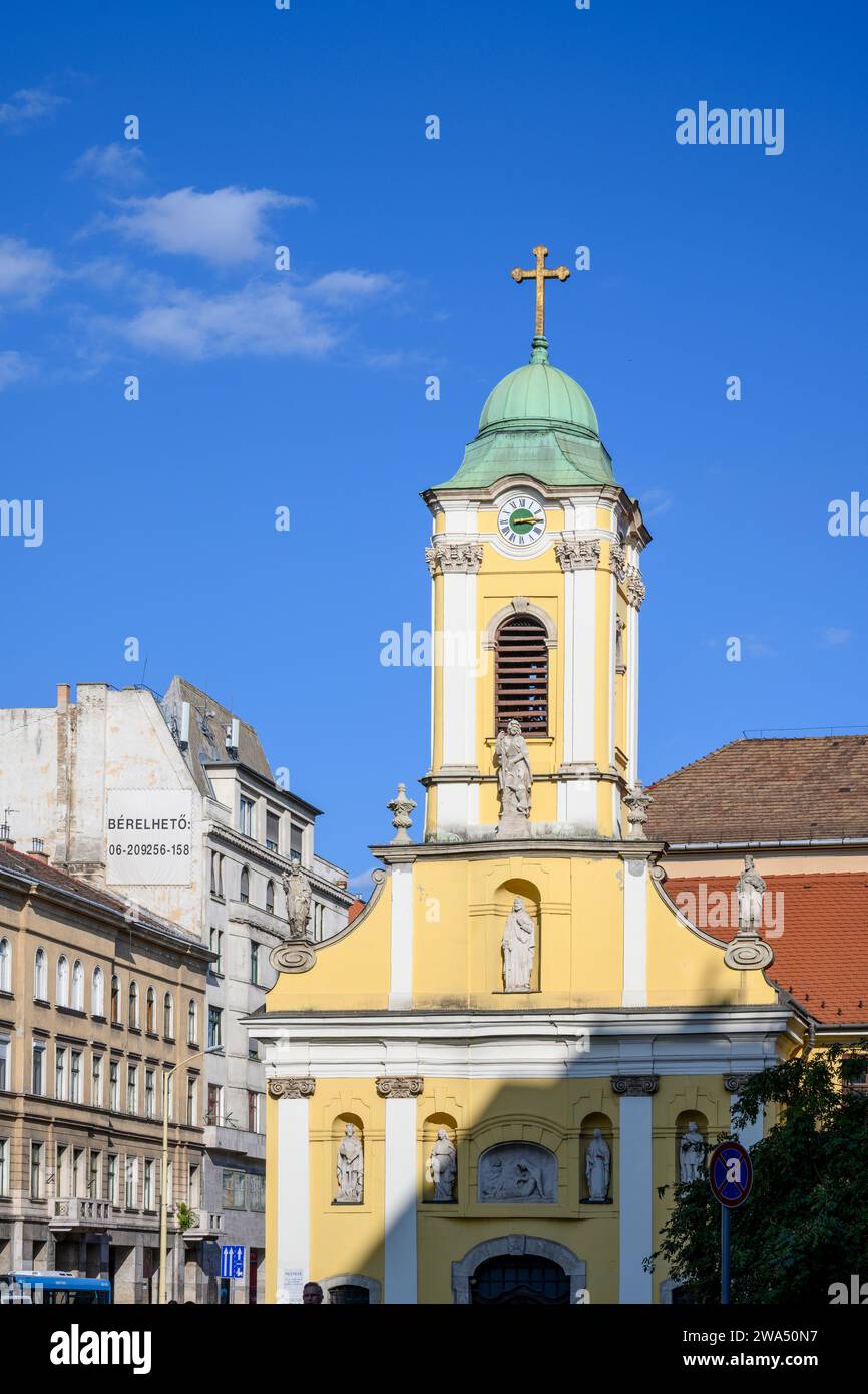 Die Kirche des Szent-Rókus-Krankenhauses Budapest, Ungarn Stockfoto