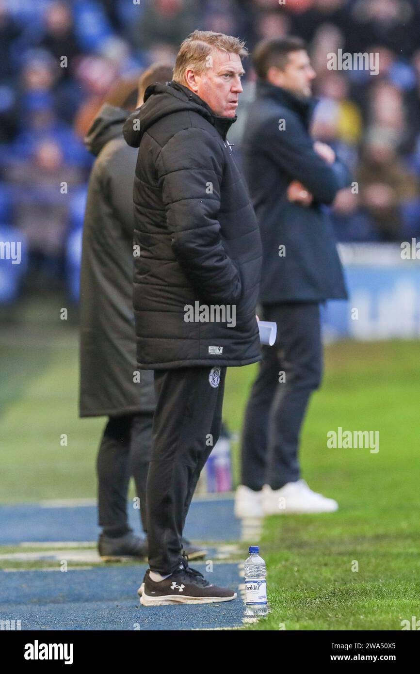Portsmouth, Großbritannien. Januar 2024. Paul Raynor während des Spiels Portsmouth FC gegen Stevenage FC SKY Bet EFL League One in Fratton Park, Portsmouth, England, Großbritannien am 1. Januar 2024 Credit: Every Second Media/Alamy Live News Stockfoto