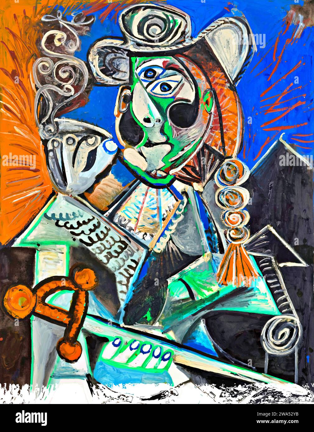 Der Matador, 1970 (Gemälde) des Künstlers Picasso, Pablo (1881–1973) Spanisch. Stock Vektor