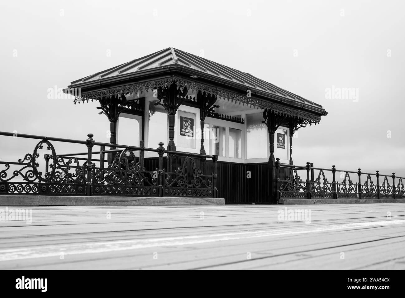 Victorian Shelter Ryde Pier Stockfoto