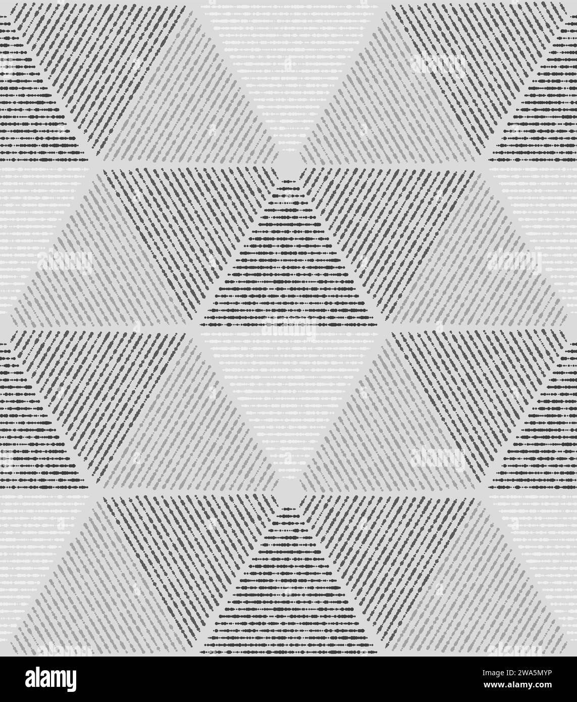 Graue, moderne geometrische Textur. Ein nahtloser Vektorhintergrund. Stock Vektor