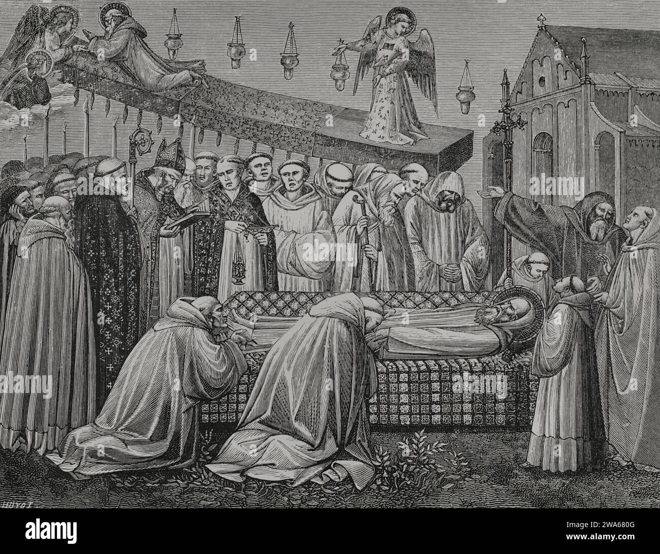 Benedikt von Nursia (480547). Italienischer christlicher Mönch