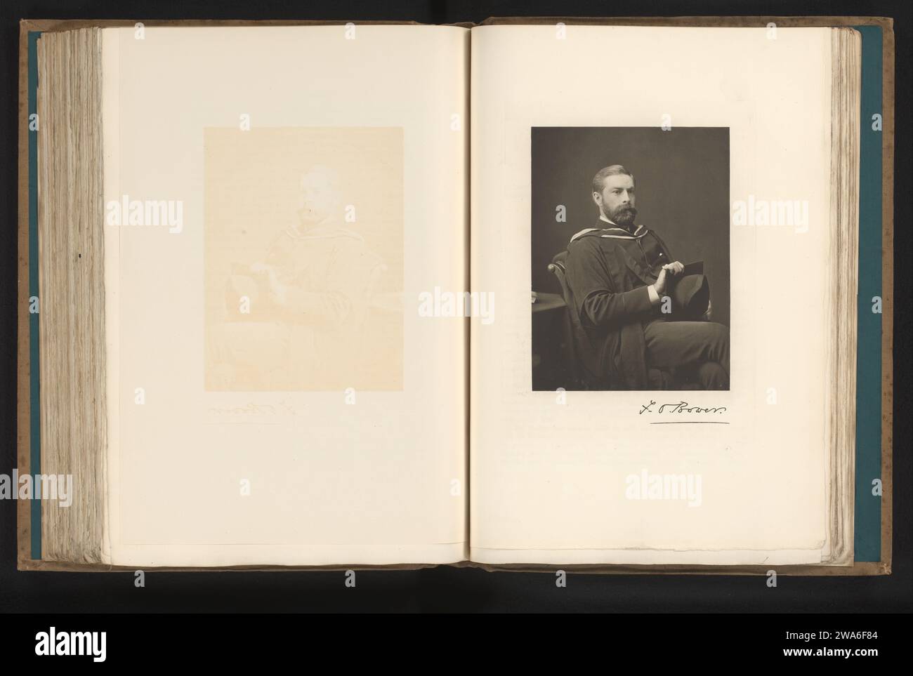 Portret van Frederick Orpen Bower, Anonym, ca. 1886 - in oder vor 1891 photomechanischen Druck Glasgow Paper Historical Persons. Professor Stockfoto