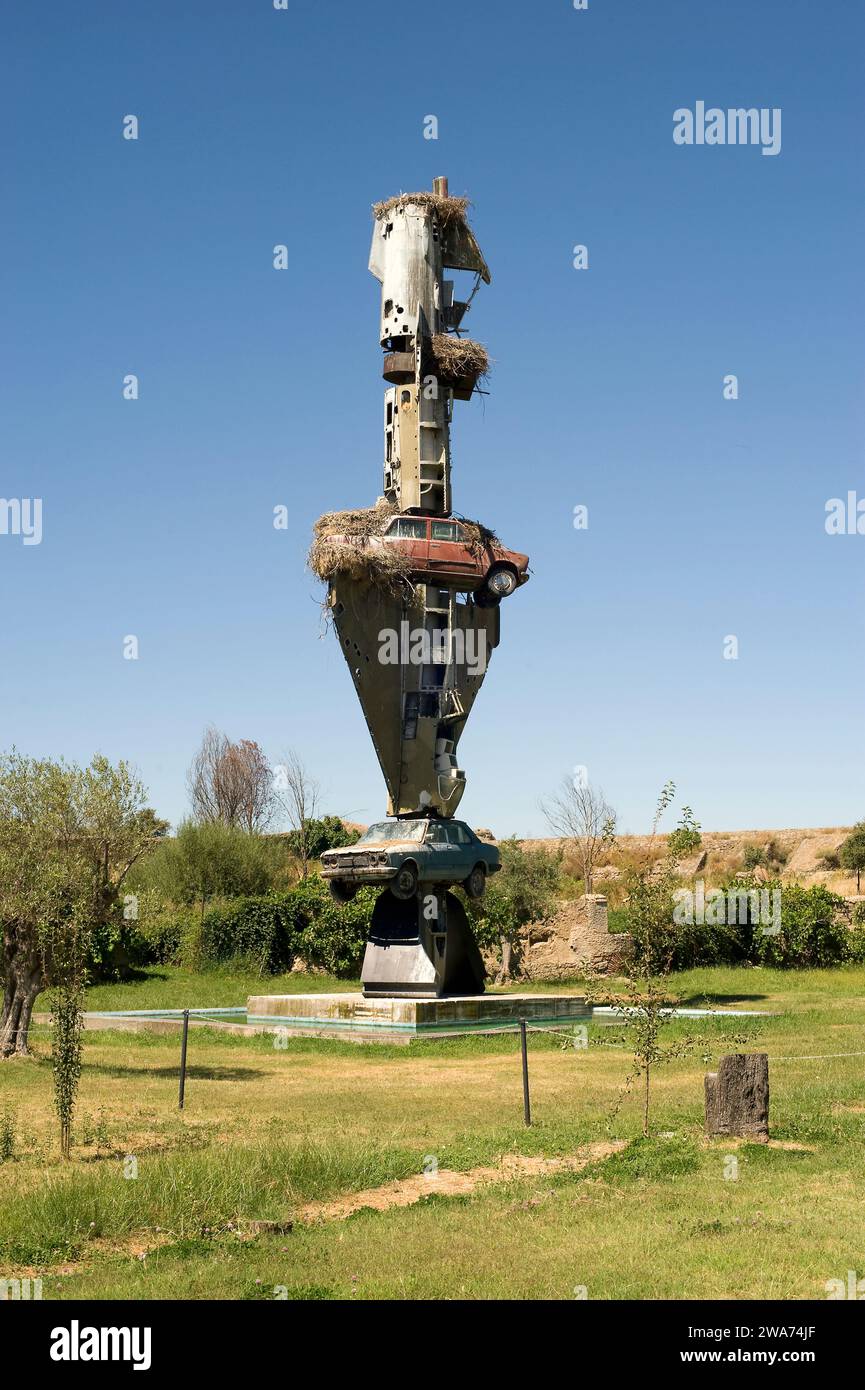 Los Barruecos Naturdenkmal, Vostell Malpartida Museum. Malpartida de Caceres, Provinz Caceres, Extremadura, Spanien. Stockfoto